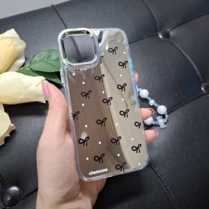 قاب آیفون 12 پرو آیینه ای طرح پاپیون ریز