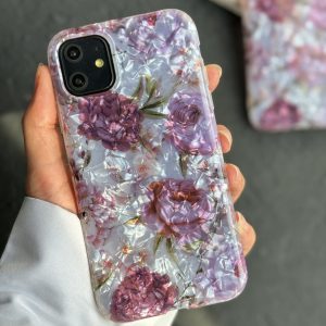 قاب موبایل آیفون گل رز ( 1034 )